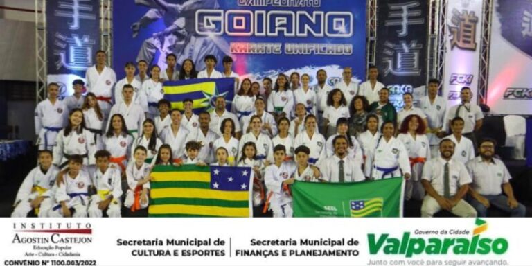 Leia mais sobre o artigo Equipe de Karatê de Valparaíso de Goiás Conquista Destaque no Campeonato Goiano UGK