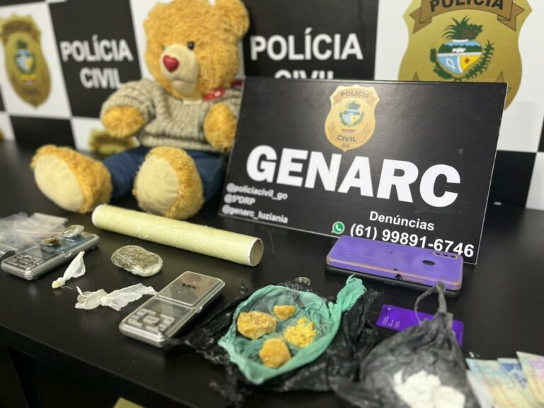 Leia mais sobre o artigo Operação Policial Desmantela Ponto de Tráfico em Luziânia, com Drogas Escondidas em Urso de Pelúcia