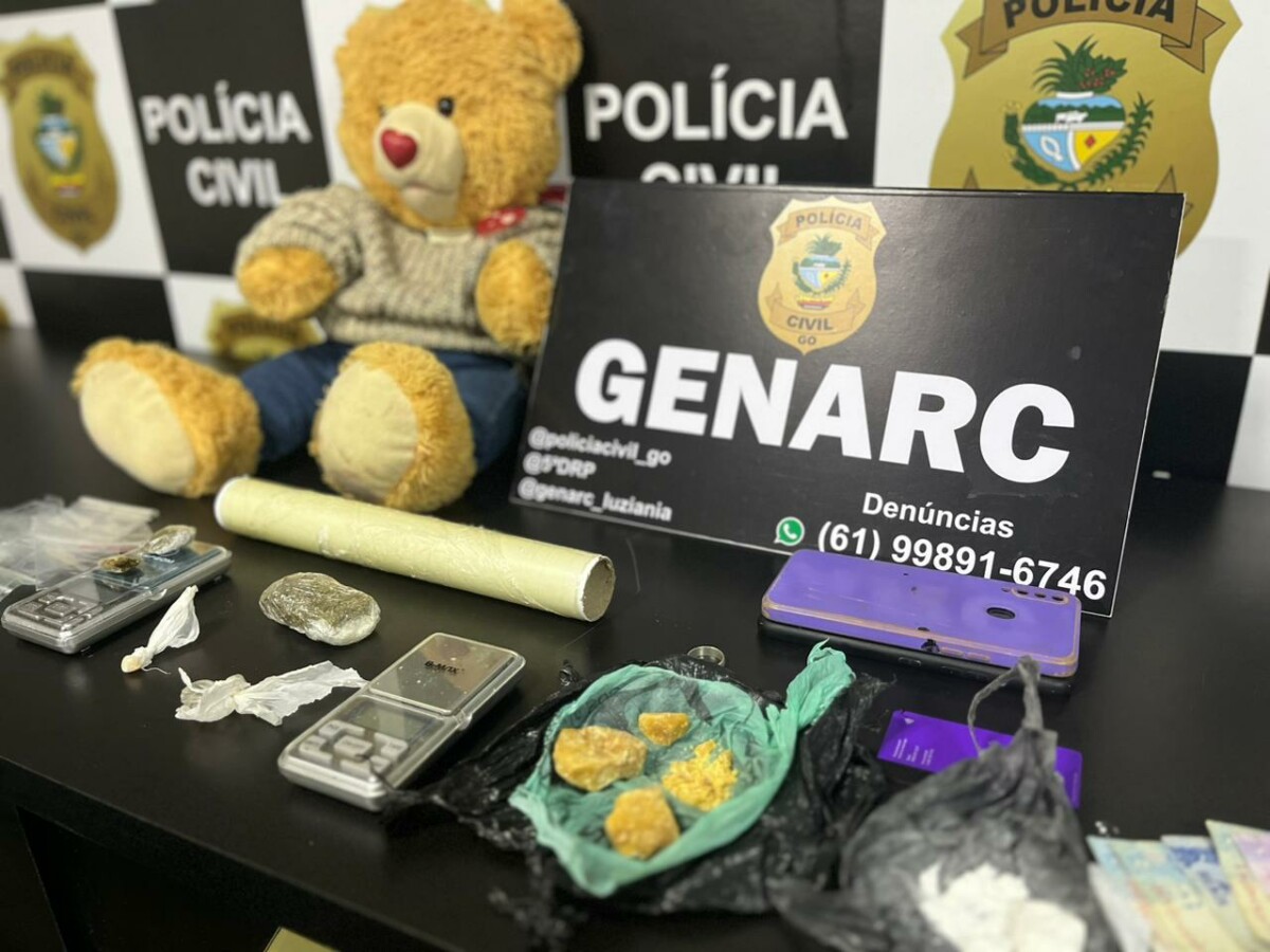 No momento, você está visualizando Operação Policial Desmantela Ponto de Tráfico em Luziânia, com Drogas Escondidas em Urso de Pelúcia