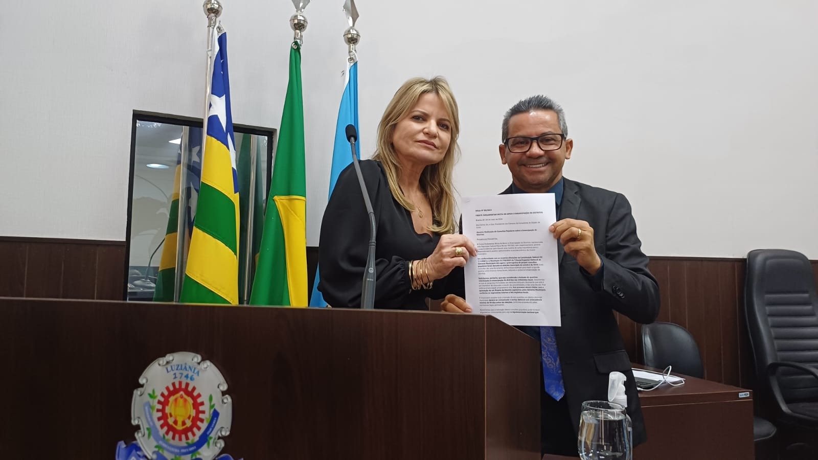 Presidente da Câmara Municipal Recebe Ofício em Apoio à Emancipação do Distrito do Jardim Ingá