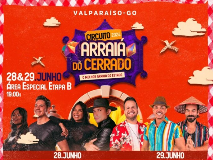 Circuito Arraiá do Cerrado 2024: Valparaíso de Goiás Celebra 29 Anos com Festa e Tradição