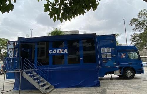 Caminhão Tudo em Dia CAIXA chega a Valparaíso