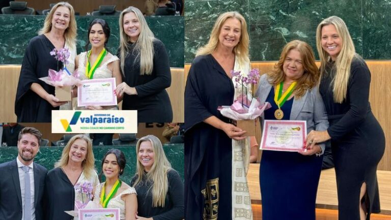 Valparaíso tem representantes homenageadas com Comenda Berenice Teixeira Artiaga
