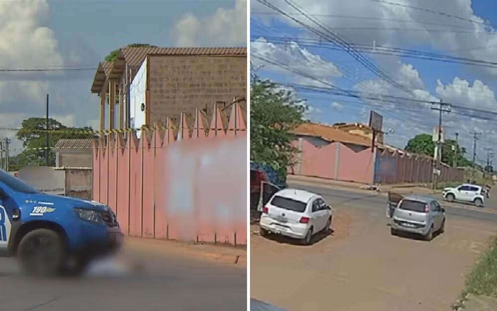Atirador persegue e baleia advogado em Luziânia: Câmeras de segurança registram crime brutal