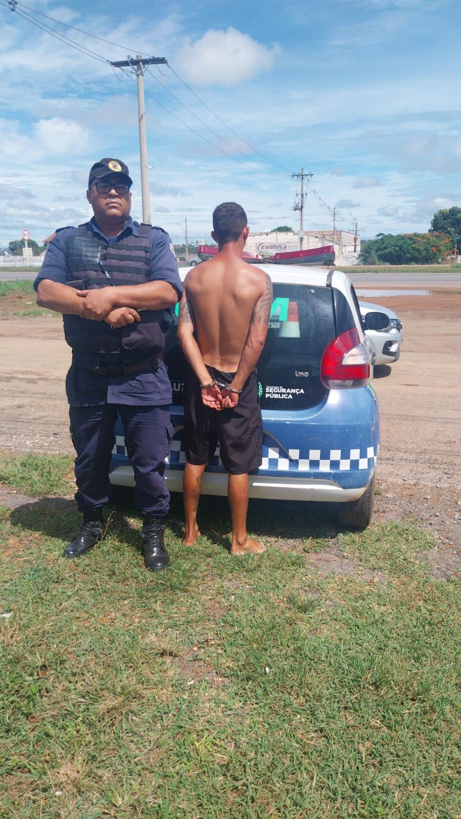 Guarda Municipal de Luziânia Detém Suspeito que Incendiava Quiosque no Parque Ecológico