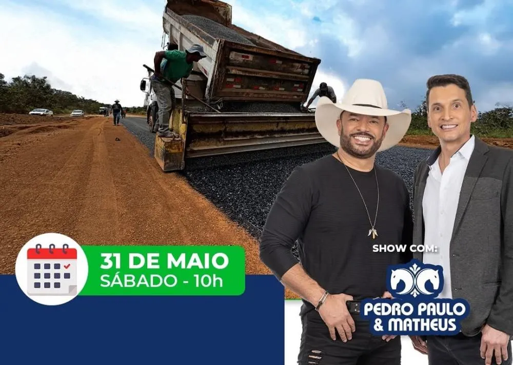No momento, você está visualizando Prefeitura de Luziânia inaugura Asfalto dos Americanos com show da dupla Pedro Paulo & Matheus