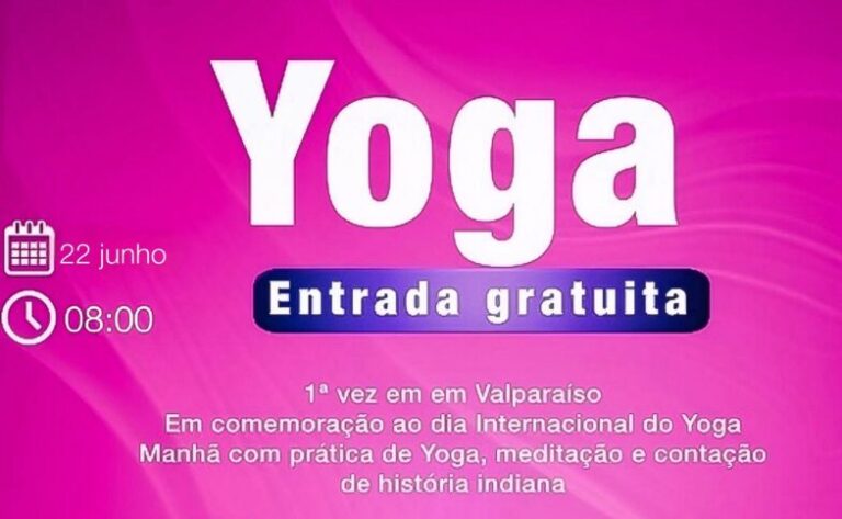 Valparaíso celebra 1º Dia Internacional do Yoga com práticas gratuitas neste domingo (22)