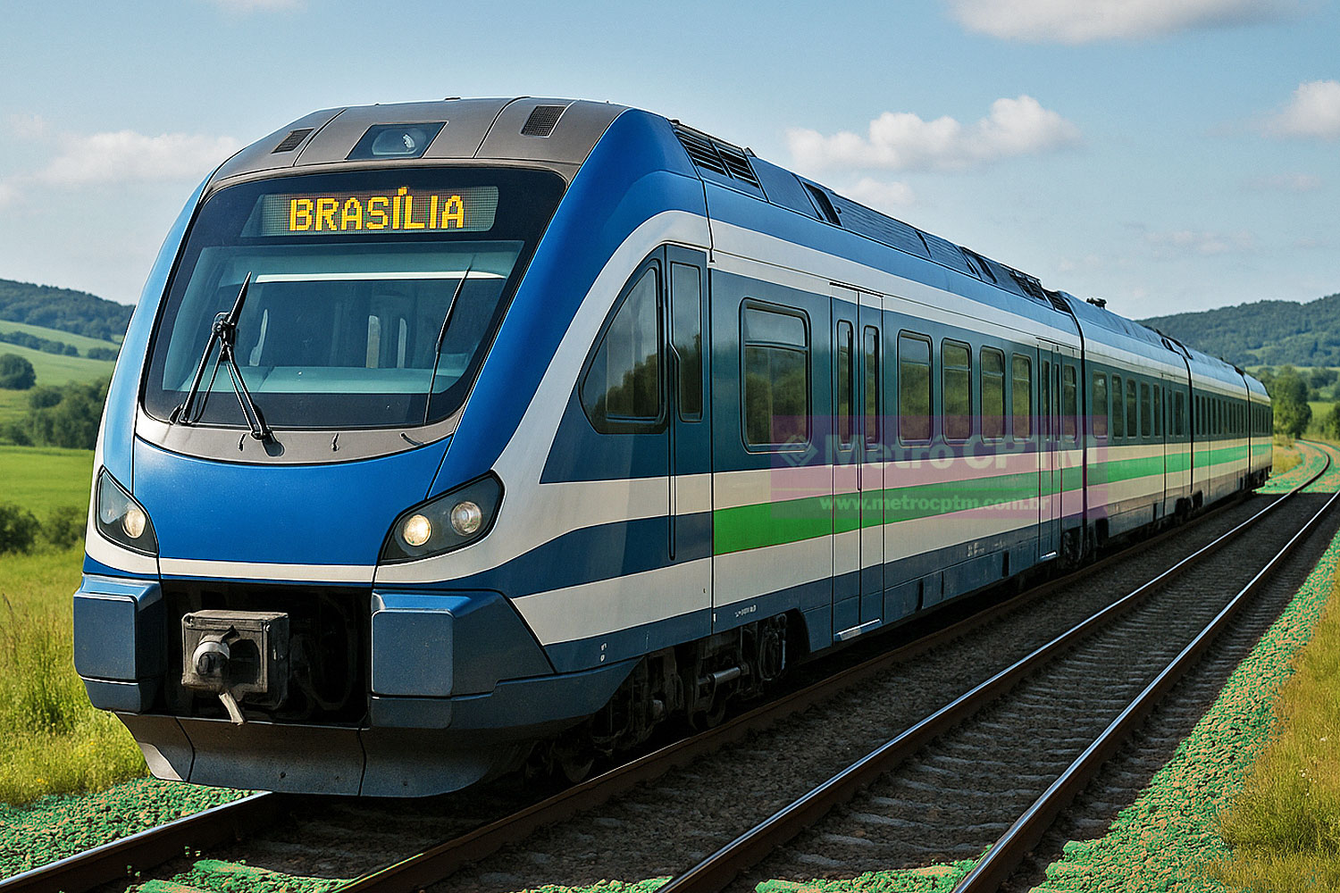 Governo federal anuncia trem Brasília–Luziânia como projeto-piloto de concessão privada