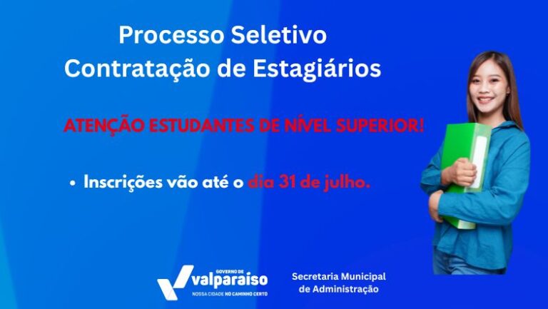 Leia mais sobre o artigo Estágio de nível superior em Valparaíso: inscrições até 31 de julho
