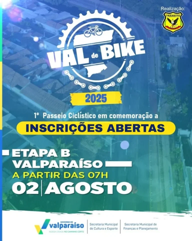 Leia mais sobre o artigo VALPARAÍSO DE GOIÁS inaugura ciclofaixa com passeio Val de Bike em 2 de agosto