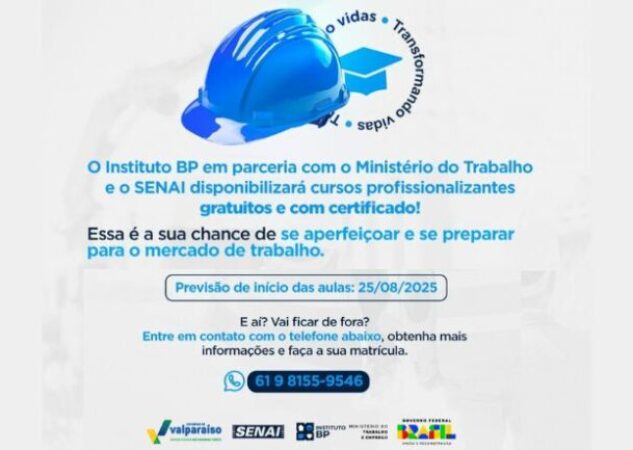 BP e SENAI abrem inscrições para cursos grátis de construção civil
