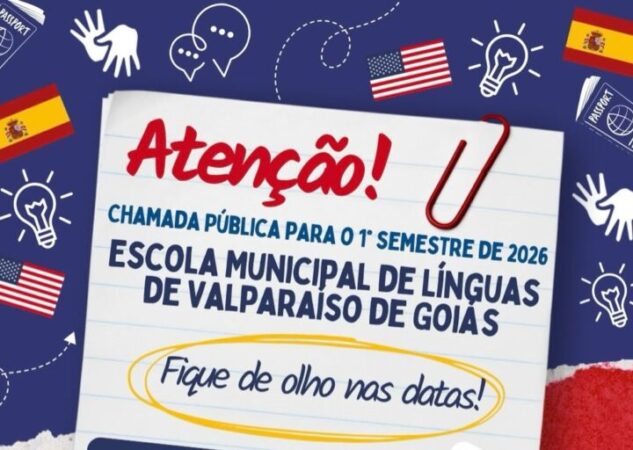 PREFEITURA ABRE CHAMADA PÚBLICA DA ESCOLA MUNICIPAL DE LÍNGUAS PARA 2026