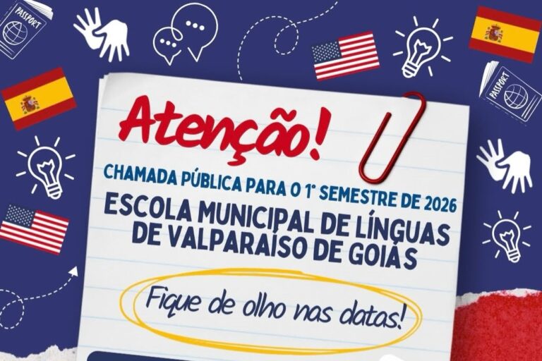 Leia mais sobre o artigo PREFEITURA ABRE CHAMADA PÚBLICA DA ESCOLA MUNICIPAL DE LÍNGUAS PARA 2026