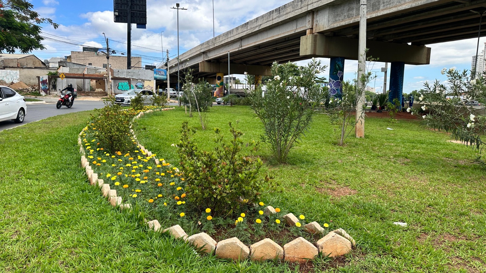 No momento, você está visualizando Comurg renova áreas verdes e instala contenção na Avenida Jamel Cecílio
