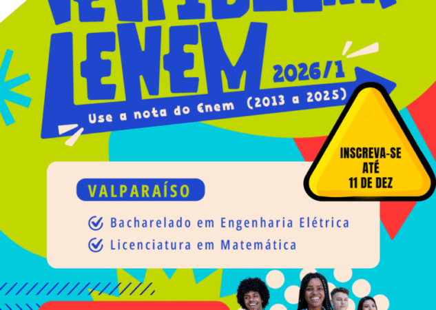 Vestibular Enem 2026 do IFG: inscrições até 11 de dezembro