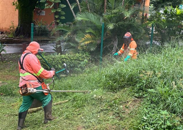 Força-tarefa da Comurg executa 1,3 milhão de m² de poda de gramado em 10 dias de trabalho