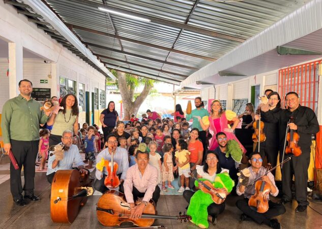 Orquestra Sinfônica de Goiânia realiza Concerto Didático no Cmei Maria Odete Augusta de Brito