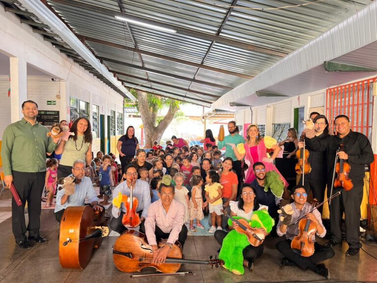 Leia mais sobre o artigo Orquestra Sinfônica de Goiânia realiza Concerto Didático no Cmei Maria Odete Augusta de Brito