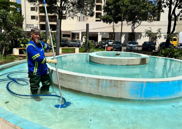 Comurg intensifica manutenção especializada em 23 espelhos d’água de Goiânia para preservar patrimônio e combater dengue