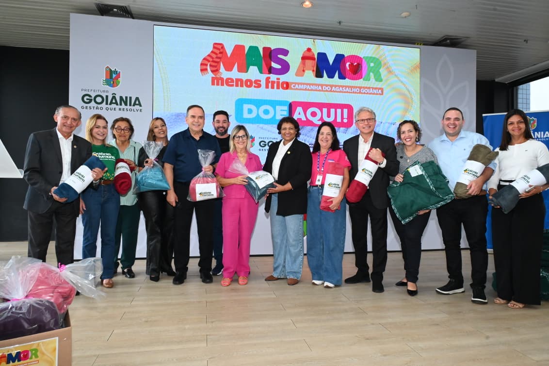 No momento, você está visualizando Prefeito Sandro Mabel lança campanha do agasalho 2026 com meta de doar 60 mil cobertores