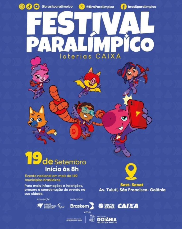 Leia mais sobre o artigo Goiânia abre inscrições para Festival Paralímpico em 19 de setembro